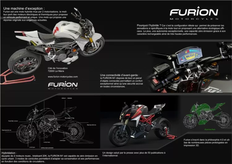 Furion M1: the first plug-in hybrid motorcycle