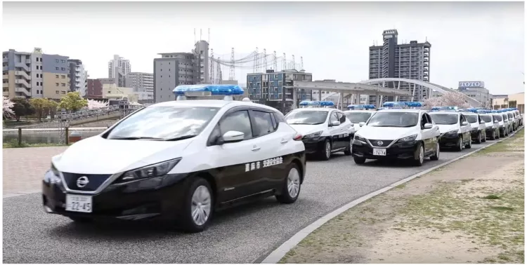 Nissan Leaf, electric police car
