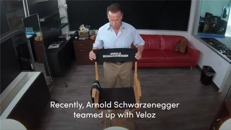 Schwarzenegger promotes electric cars as as a car salesman
