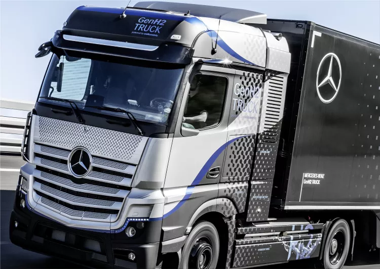 Mercedes-Benz has started testing hydrogen fuel cell trucks