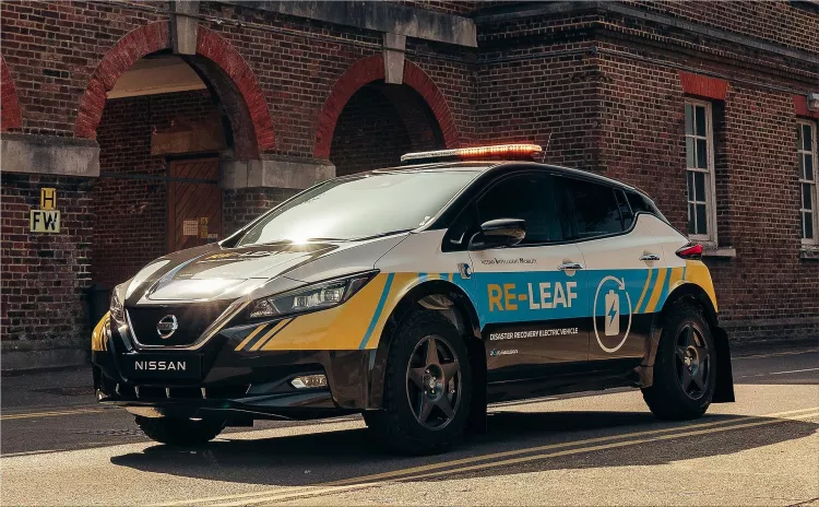 Nissan RE-LEAF disaster recovery electric vehicle