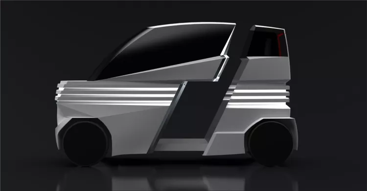 The iEV Z electric quadricycle is the narrowest electric car in the world