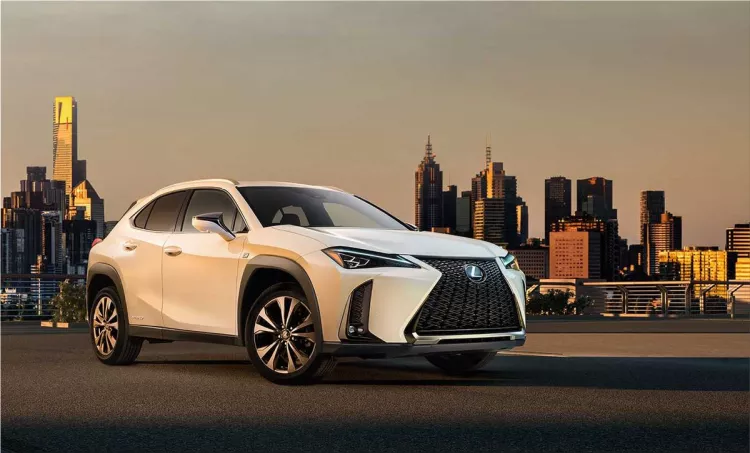Lexus UX hybrid crossover in images