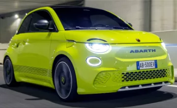 The first-ever Abarth 500e  electric sports car is available online