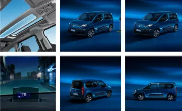 The new Fiat E-Doblo electric minivan with 100 kW and a range up to 280 km